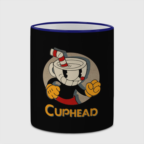 Кружка с полной запечаткой Cuphead, цвет Кант синий - фото 4