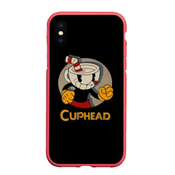 Чехол для iPhone XS Max матовый Cuphead