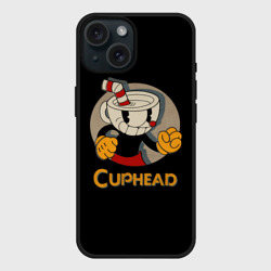 Чехол силиконовый для Apple iPhone 15 матовый Cuphead