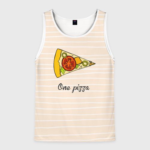 Мужская майка 3D One Love, One Pizza, цвет 3D печать