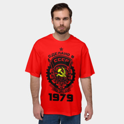 Мужская футболка oversize 3D Сделано в СССР 1979 - фото 2