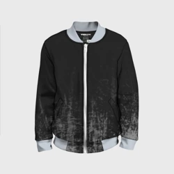 Детский бомбер 3D Black Grunge