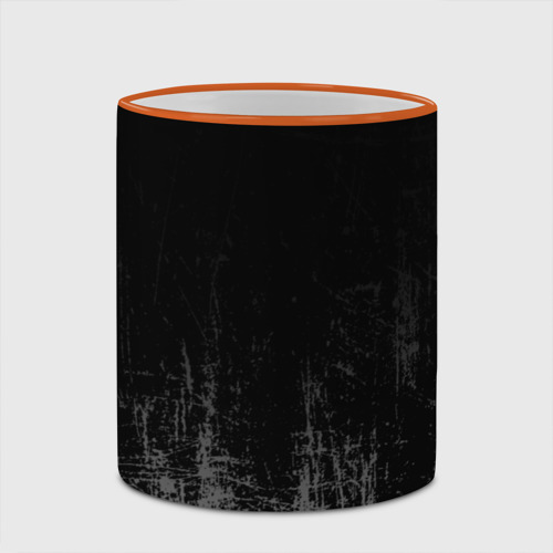 Кружка с полной запечаткой Black Grunge, цвет Кант оранжевый - фото 4