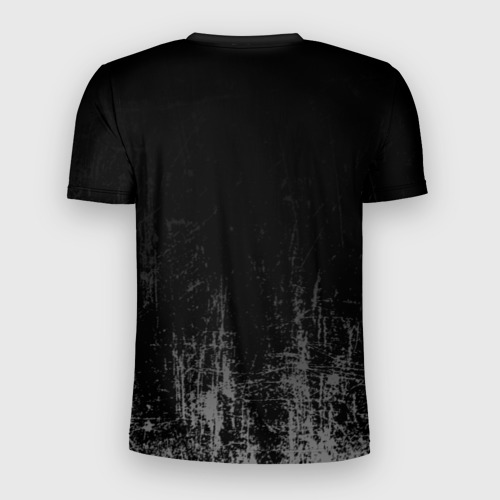 Мужская футболка 3D Slim Black Grunge, цвет 3D печать - фото 2