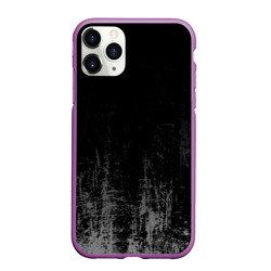 Чехол для iPhone 11 Pro матовый Black Grunge