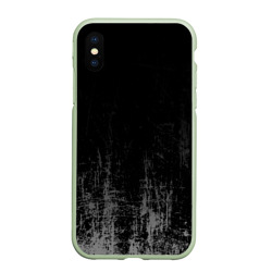 Чехол для iPhone XS Max матовый Black Grunge