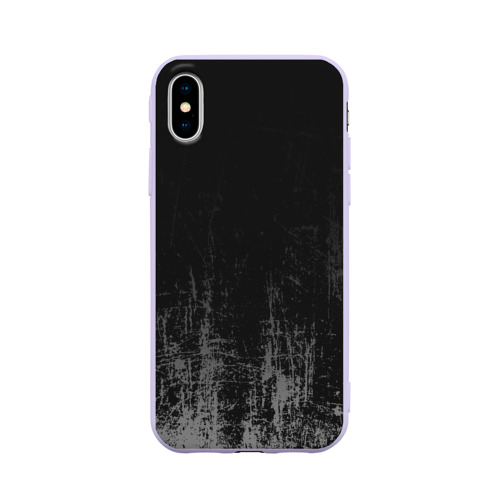 Чехол для Apple iPhone X силиконовый матовый Black Grunge Фото 01 Чехол для Apple iPhone X силиконовый матовый Black Grunge Фото 01