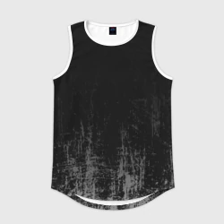 Мужская спортивная майка 3D Black Grunge