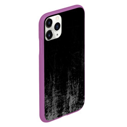 Чехол для iPhone 11 Pro матовый Black Grunge - фото 2