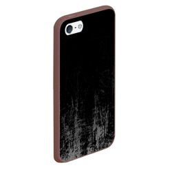 Чехол для iPhone 5/5S матовый Black Grunge - фото 2