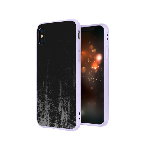 Чехол для Apple iPhone X силиконовый матовый Black Grunge Фото 01 Чехол для Apple iPhone X силиконовый матовый Black Grunge Фото 01