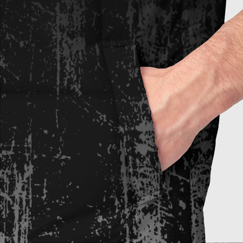 Мужской жилет утепленный 3D Black Grunge, цвет светло-серый - фото 6