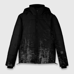 Мужская зимняя куртка 3D Black Grunge