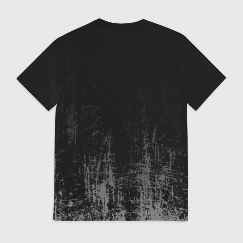 Мужская футболка 3D с принтом Black Grunge, вид сзади #1