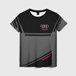 Женская футболка 3D Audi sport