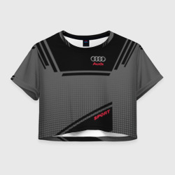 Женская футболка Crop-top 3D Audi sport