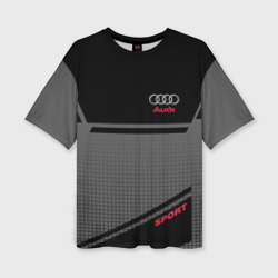 Женская футболка oversize 3D Audi sport