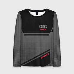 Женский лонгслив 3D Audi sport