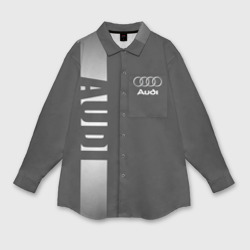 Женская рубашка oversize 3D Audi Ауди