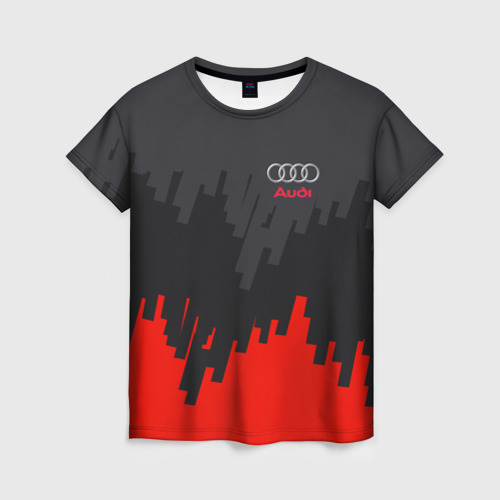 Женская футболка 3D Audi sport, цвет 3D печать