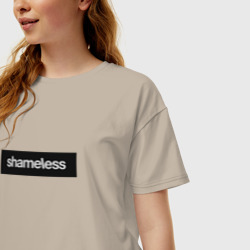 Женская футболка хлопок Oversize Shameless - фото 2