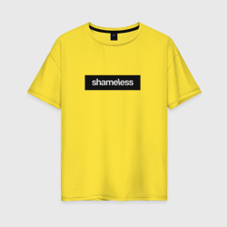 Shameless – Женская футболка хлопок Oversize с принтом купить со скидкой в -16%