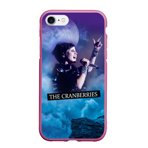 Чехол для iPhone 7/8 матовый The Cranberries, цвет малиновый