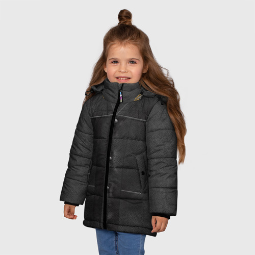 Зимняя куртка для девочек 3D Жилетка Дэрила, цвет светло-серый - фото 3