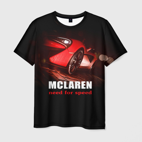 Мужская футболка 3D McLaren - жажда скорости