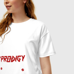 Женская футболка хлопок Oversize Я прост хочу слушать Prodigy - фото 2