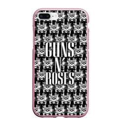 Чехол для iPhone 7Plus/8 Plus матовый Guns n roses