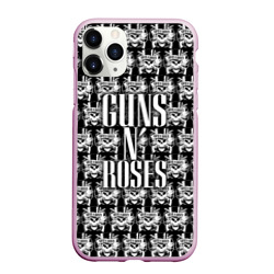 Чехол для iPhone 11 Pro Max матовый Guns n roses