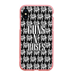 Чехол для iPhone XS Max матовый Guns n roses