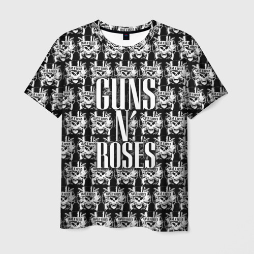 Мужская футболка 3D Guns n roses, цвет 3D печать