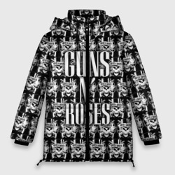 Женская зимняя куртка Oversize Guns n roses