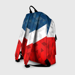 Рюкзак с принтом Форма России для любого человека, вид сзади №1. Цвет основы: белый