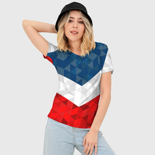Женская футболка 3D Slim Форма России, цвет 3D печать - фото 3