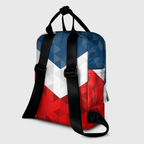 Женский рюкзак 3D с принтом Форма России, вид сзади #1