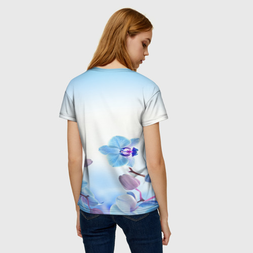 Женская футболка 3D с принтом Ольга, вид сзади #2