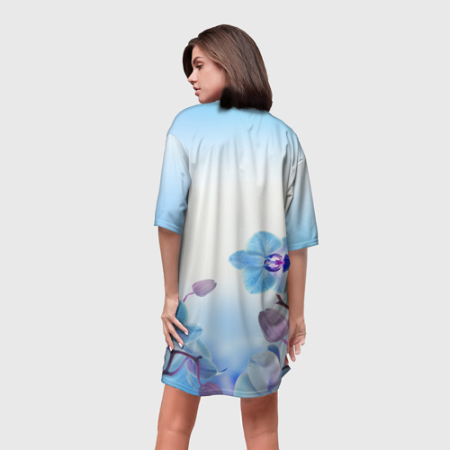 Платье-футболка 3D Ольга, цвет 3D печать - фото 4