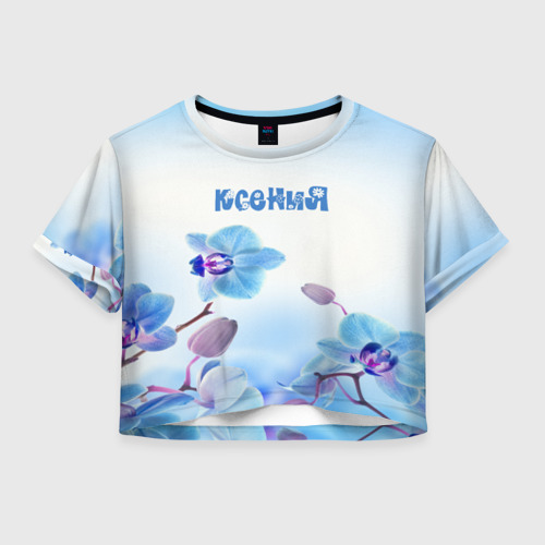 Женская футболка Crop-top 3D Ксения