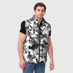 Мужской жилет утепленный 3D Городской серый камуфляж - фото 2