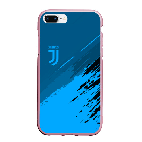 Чехол для iPhone 7Plus/8 Plus матовый Juventus original 2018, цвет розовый