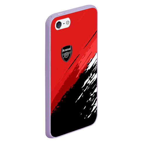 Чехол для iPhone 5/5S матовый Arsenal 2018 Original, цвет светло-сиреневый - фото 3