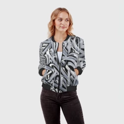 Женский бомбер 3D Каллиграфия этого года! [4] - фото 2