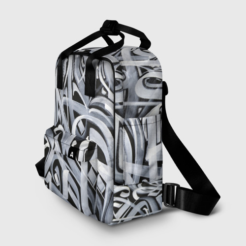 Женский рюкзак 3D с принтом Каллиграфия этого года! [4], фото на моделе #1