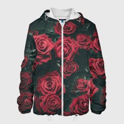 Мужская куртка 3D Цветы Розы