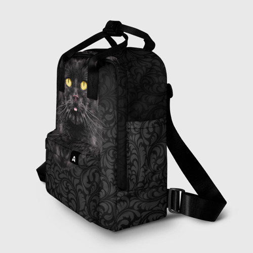 Женский рюкзак 3D Чёрный котик - фото 2