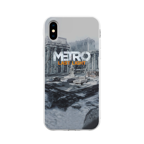 Чехол для Apple iPhone X силиконовый матовый METRO Last Light Фото 01 Чехол для Apple iPhone X силиконовый матовый METRO Last Light Фото 01