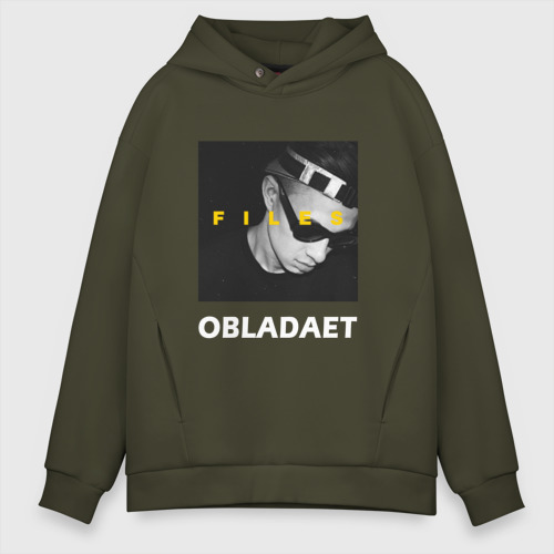 Мужское худи Oversize хлопок Obladaet, цвет хаки